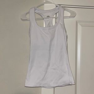Alo white tank top